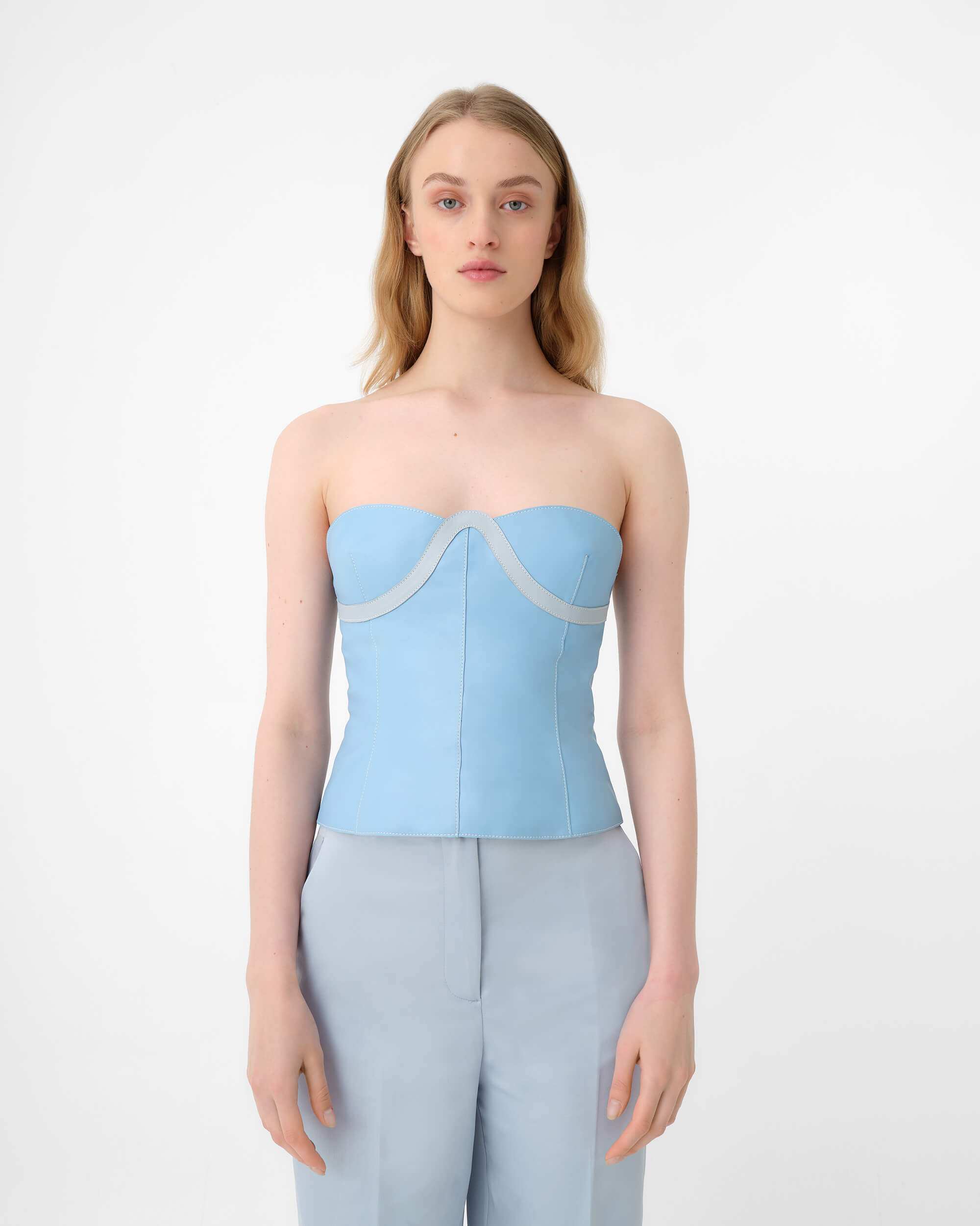 Cleo Bustier Blue ciel – Mietis - Main Image