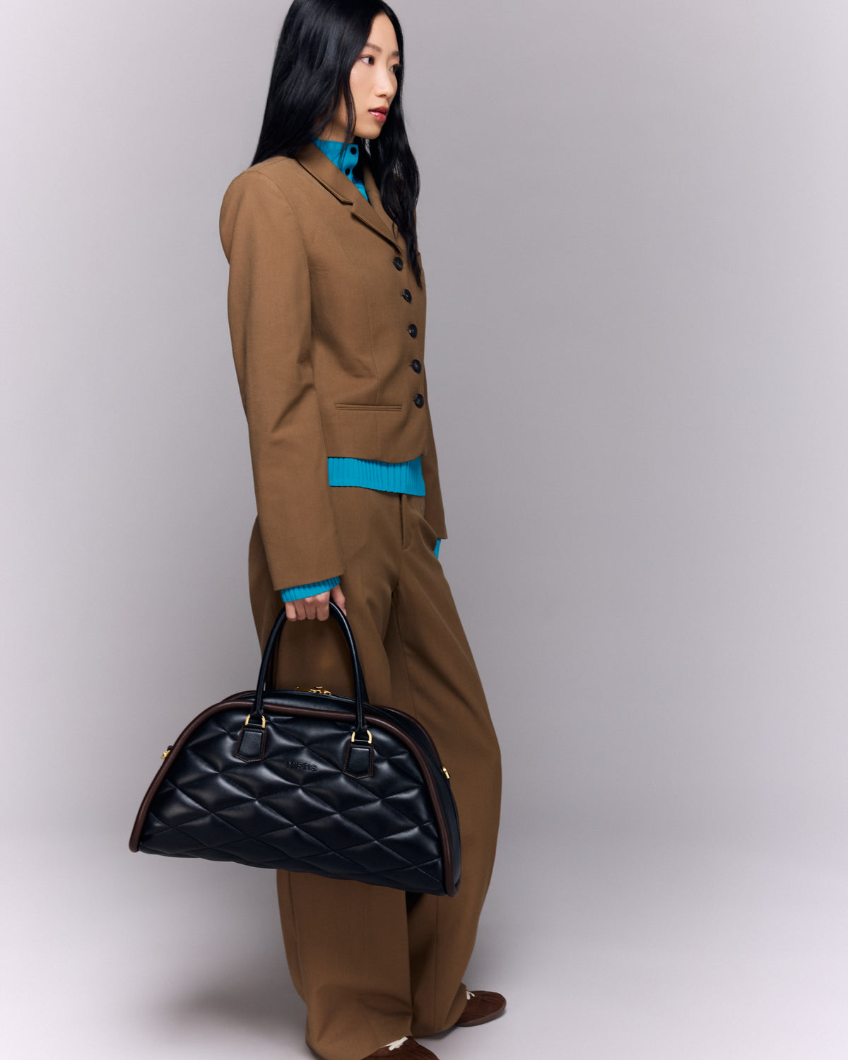 Super Pluto Black large leather bag by MIETIS – view 5