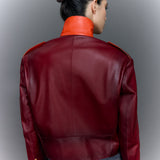 Biker Jacket Wine Fumée