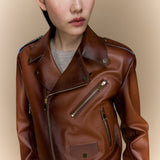 Biker Jacket Tan Fumée
