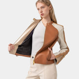 Willy Jacket Tan / White / Camel