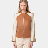 Willy Jacket Tan / White / Camel