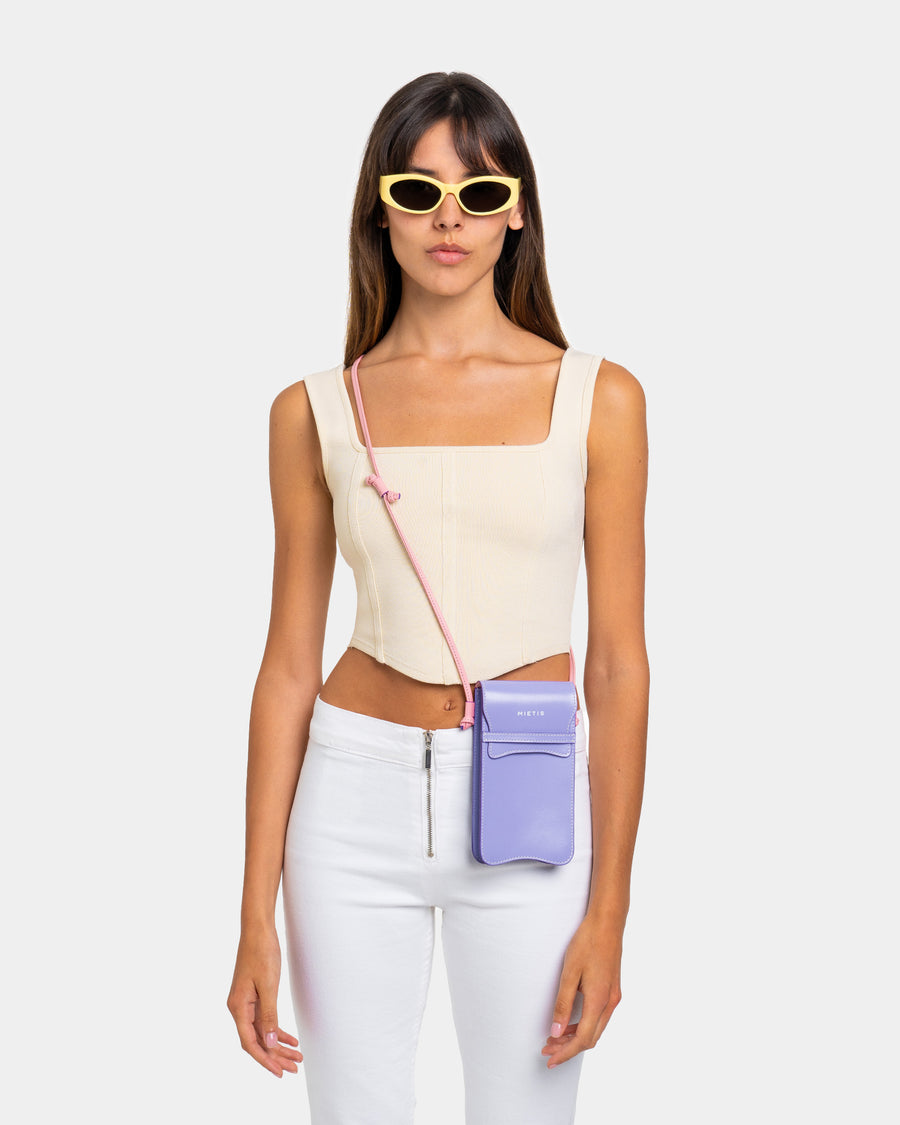 Sac à lunettes violet