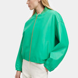 Oversized Bomber Jacket Tennis Green WOW