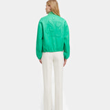 Oversized Bomber Jacket Tennis Green WOW