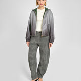 Oversized Bomber Gray Fumée