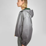 Oversized Bomber Gray Fumée