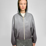 Oversized Bomber Gray Fumée