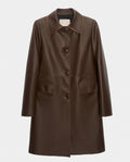 Liz Coat Chocolate leather jacket by MIETIS