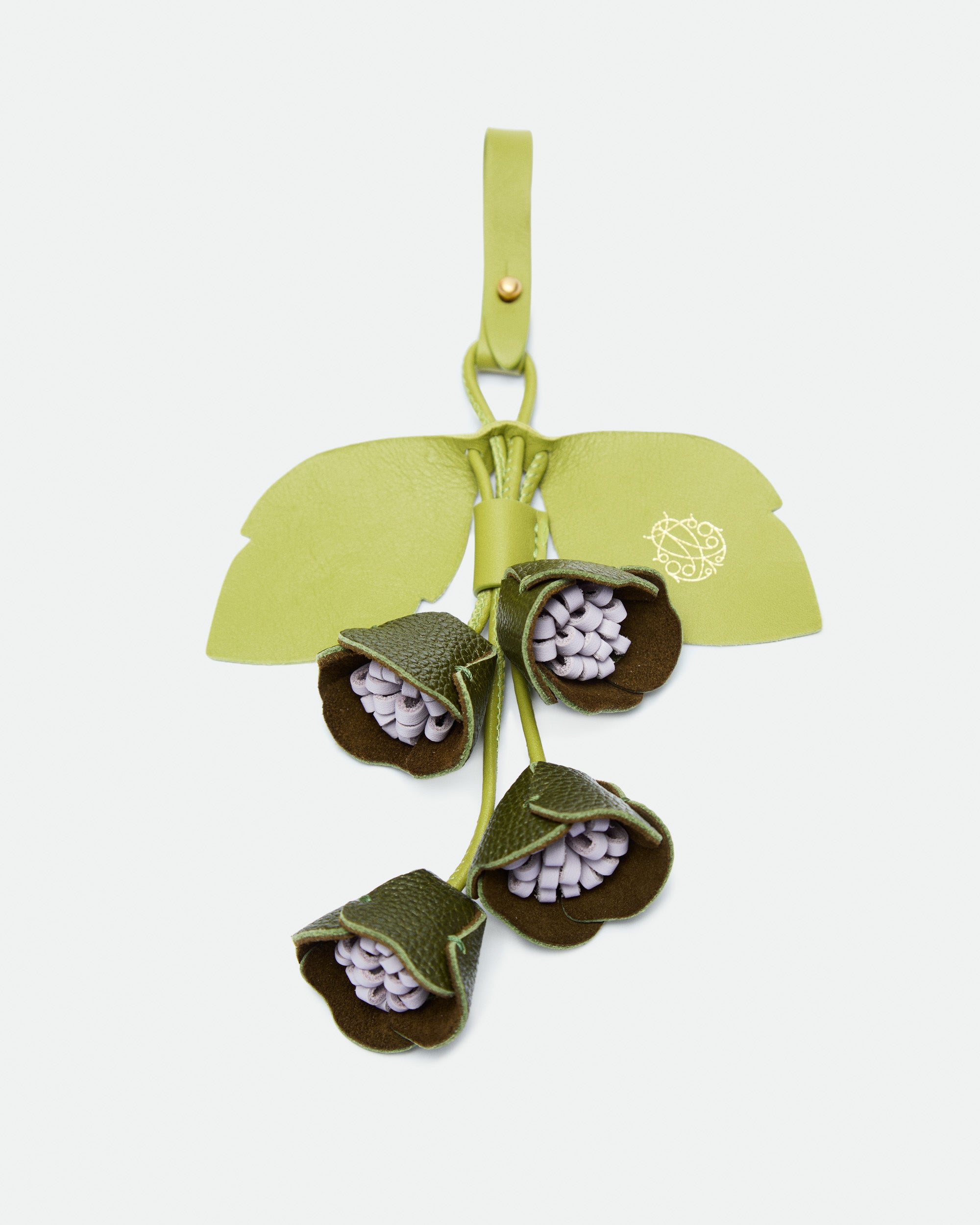 Charm Forest Bellflower leather bag charm – MIETIS ROOTED Fall.Winter 2026 – 01