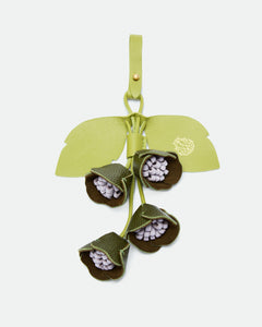 Charm Forest Bellflower leather bag charm – MIETIS ROOTED Fall.Winter 2026 – 01