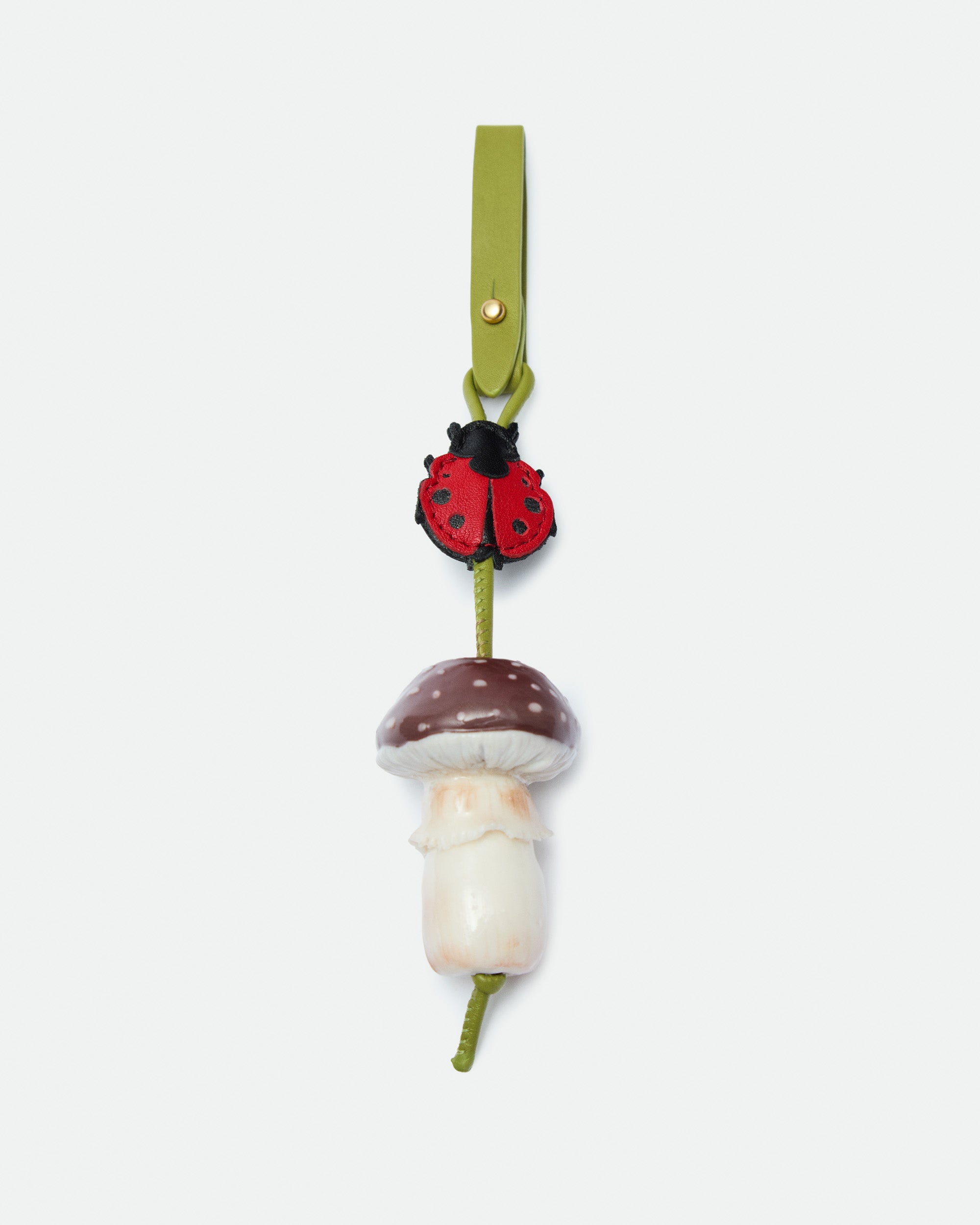 Charm Forest Mushroom Cocoa hand-painted bag charm – MIETIS ROOTED Fall.Winter 2026 – 02