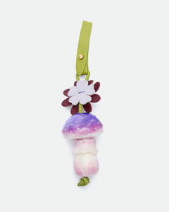 Charm Forest Mushroom Lilac hand-painted bag charm – MIETIS ROOTED Fall.Winter 2026 – 01
