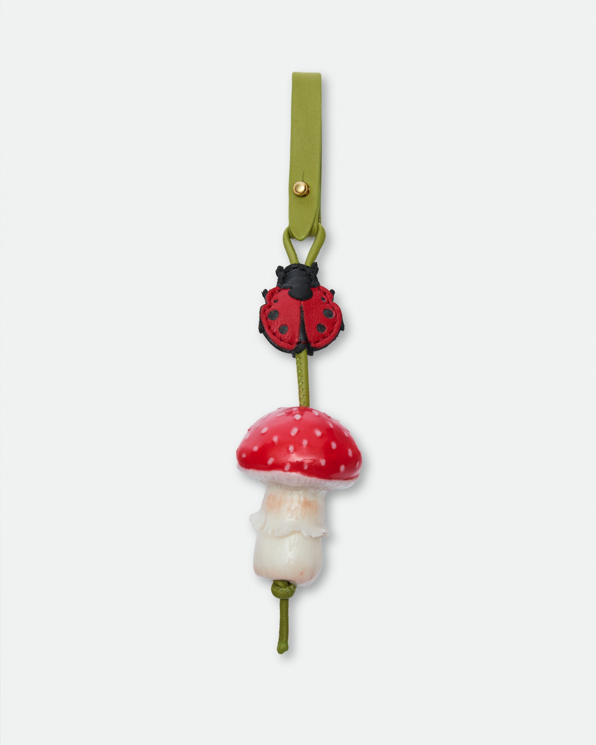 Charm Forest Mushroom Red hand-painted bag charm – MIETIS ROOTED Fall.Winter 2026 – 01