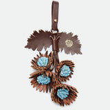 Charm Forest Oak leather bag charm – MIETIS ROOTED Fall.Winter 2026 – 01