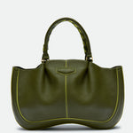 Max Cypress Green grained leather bag – MIETIS ROOTED Fall.Winter 2026 – 01