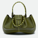 Max Cypress Green grained leather bag – MIETIS ROOTED Fall.Winter 2026 – 02