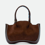 Max Mid Chocolate Suede leather bag – MIETIS ROOTED Fall.Winter 2026 – 02