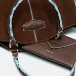 Max Mid Chocolate Suede leather bag – MIETIS ROOTED Fall.Winter 2026 – 05