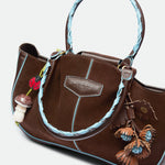 Max Mid Chocolate Suede leather bag – MIETIS ROOTED Fall.Winter 2026 – 07
