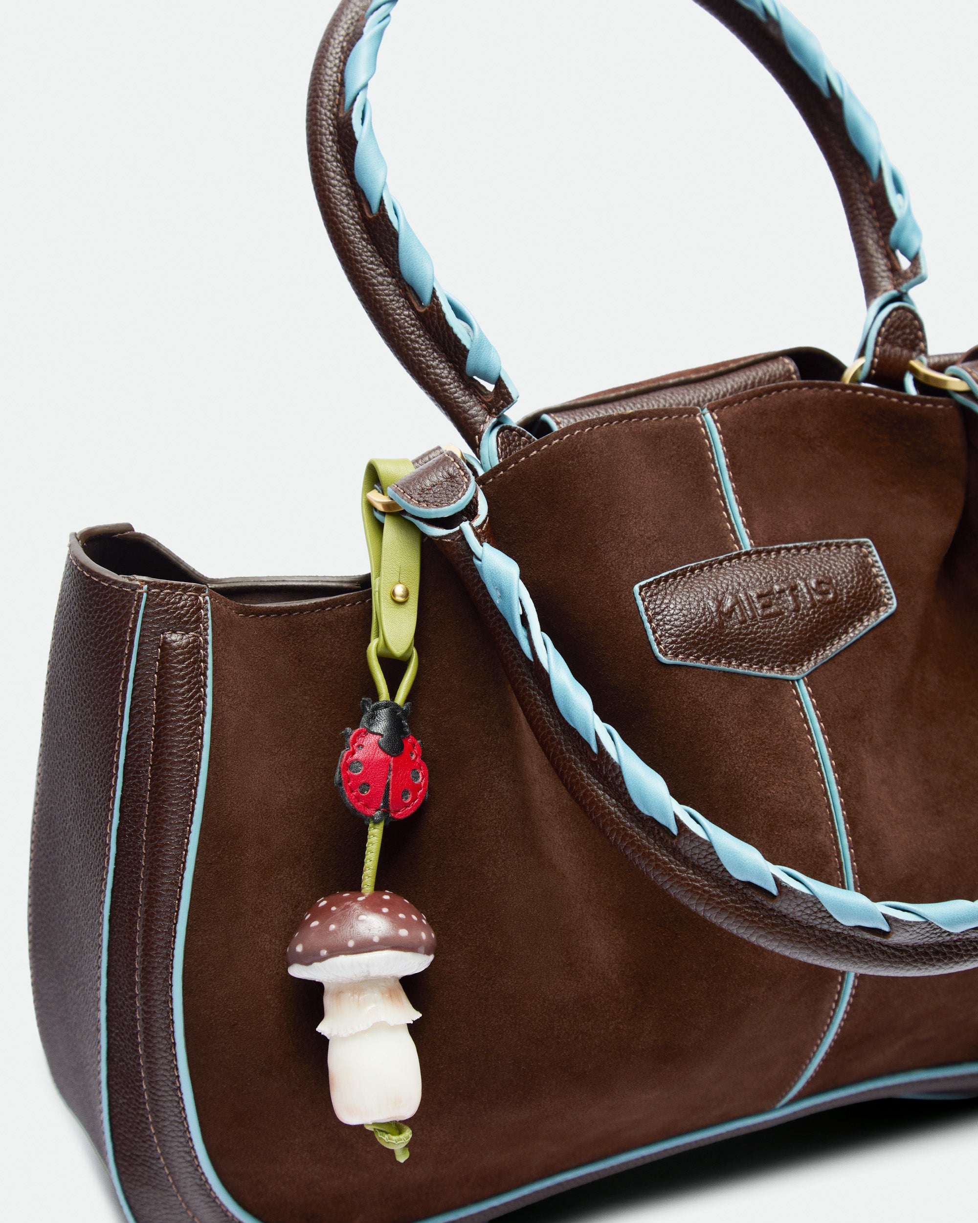 Max Mid Chocolate Suede leather bag – MIETIS ROOTED Fall.Winter 2026 – 08