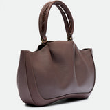 Max Mid Cocoa Powder grained leather bag – MIETIS ROOTED Fall.Winter 2026 – 02