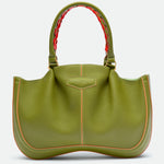Max Mid Fresh Matcha grained leather bag – MIETIS ROOTED Fall.Winter 2026 – 01