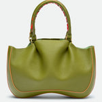 Max Mid Fresh Matcha grained leather bag – MIETIS ROOTED Fall.Winter 2026 – 02