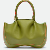 Max Mid Fresh Matcha grained leather bag – MIETIS ROOTED Fall.Winter 2026 – 02