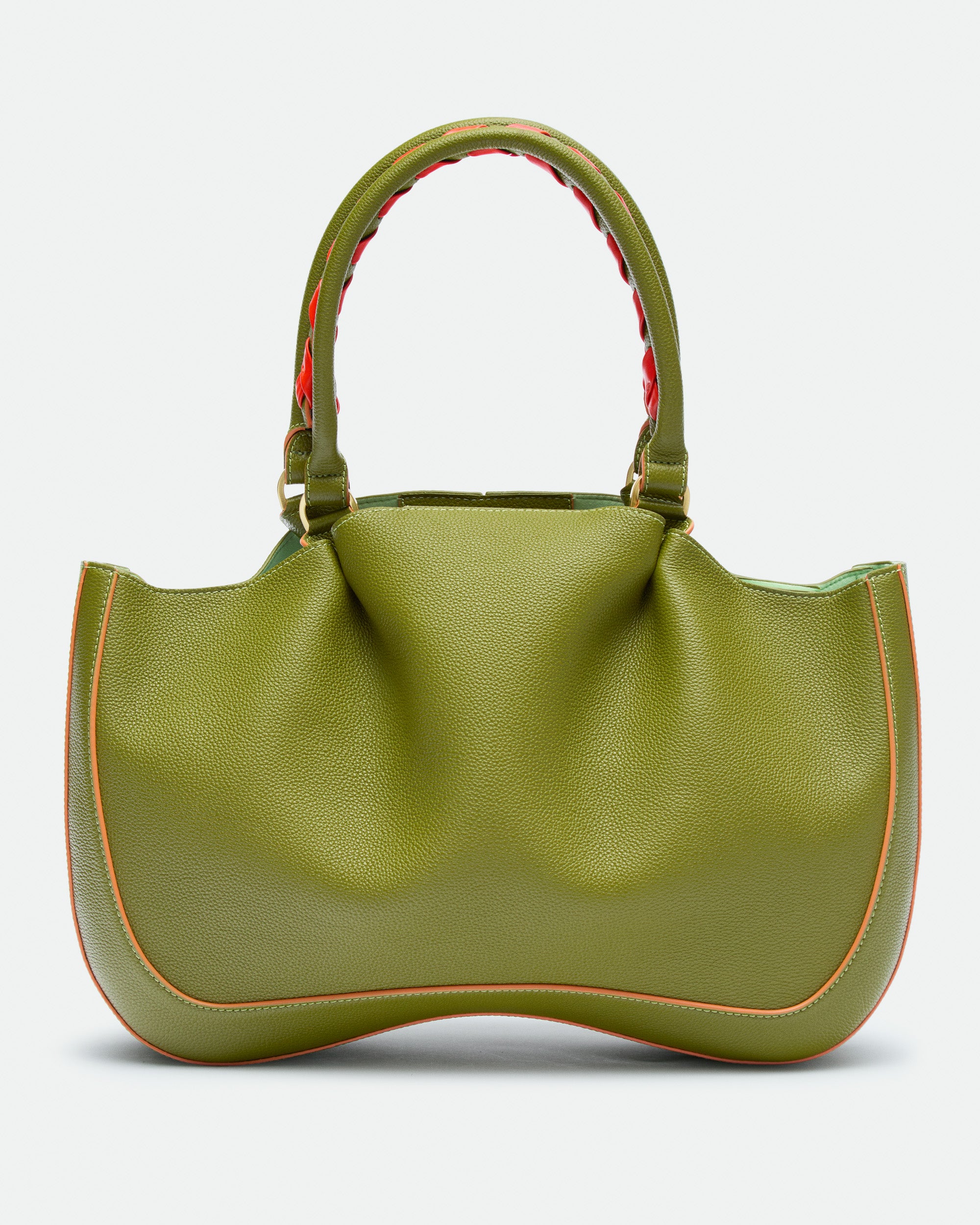 Max Mid Fresh Matcha grained leather bag – MIETIS ROOTED Fall.Winter 2026 – 02