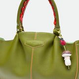 Max Mid Fresh Matcha grained leather bag – MIETIS ROOTED Fall.Winter 2026 – 05