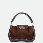Maxito Chocolate Suede leather bag – MIETIS ROOTED Fall.Winter 2026 – 01