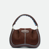 Maxito Chocolate Suede leather bag – MIETIS ROOTED Fall.Winter 2026 – 01