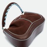 Maxito Chocolate Suede leather bag – MIETIS ROOTED Fall.Winter 2026 – 02