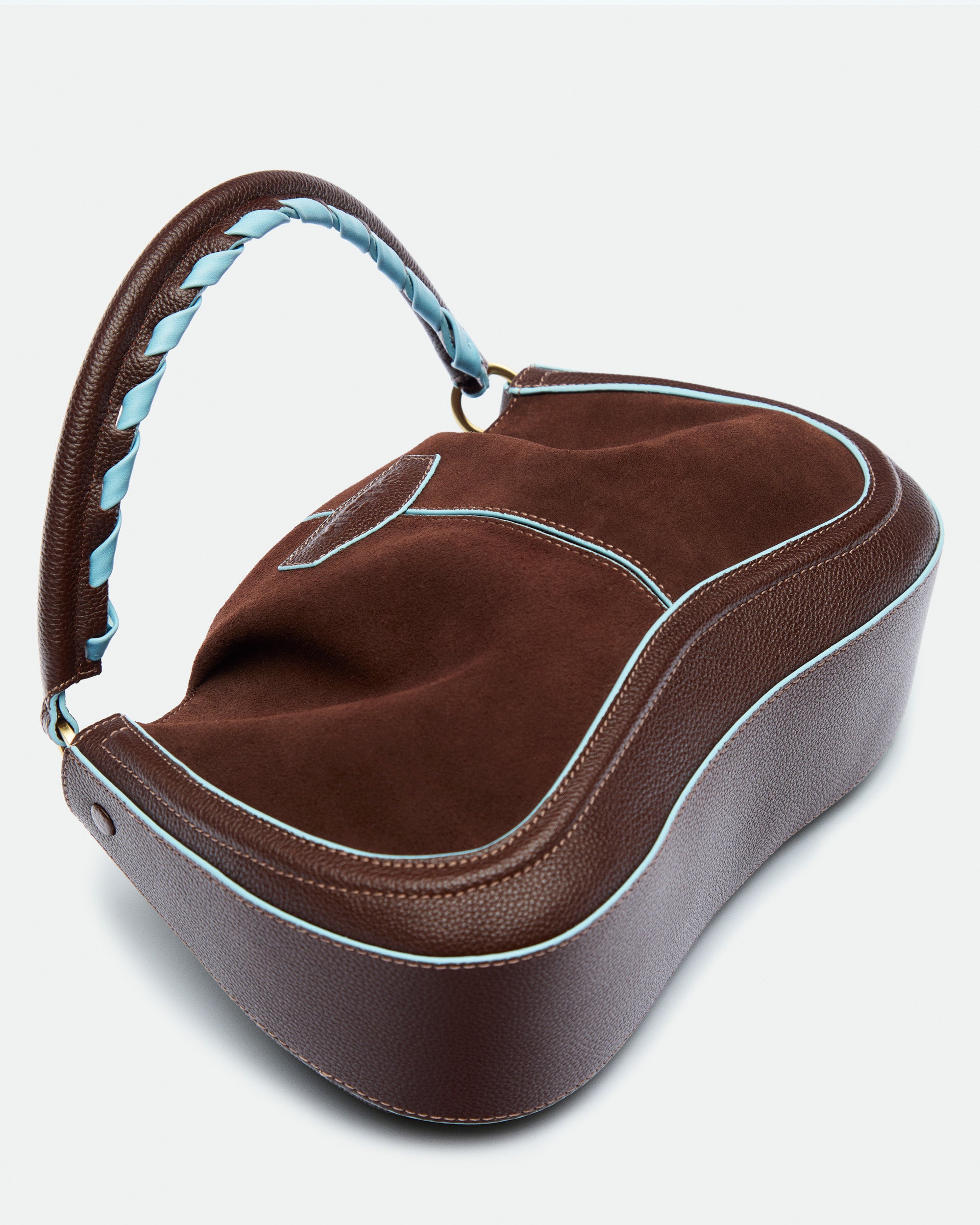 Maxito Chocolate Suede leather bag – MIETIS ROOTED Fall.Winter 2026 – 02
