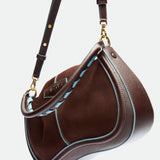 Maxito Chocolate Suede leather bag – MIETIS ROOTED Fall.Winter 2026 – 03