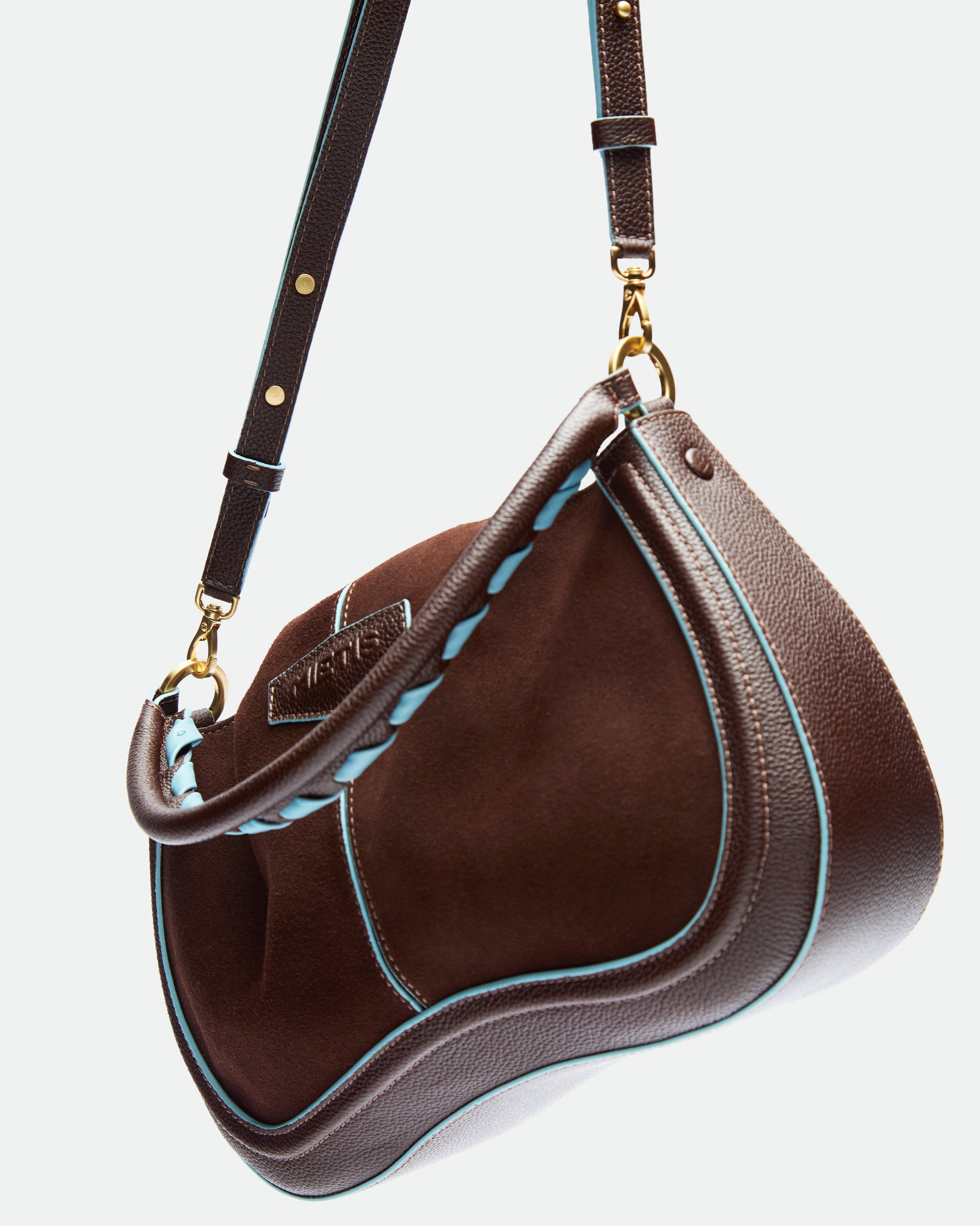 Maxito Chocolate Suede leather bag – MIETIS ROOTED Fall.Winter 2026 – 03