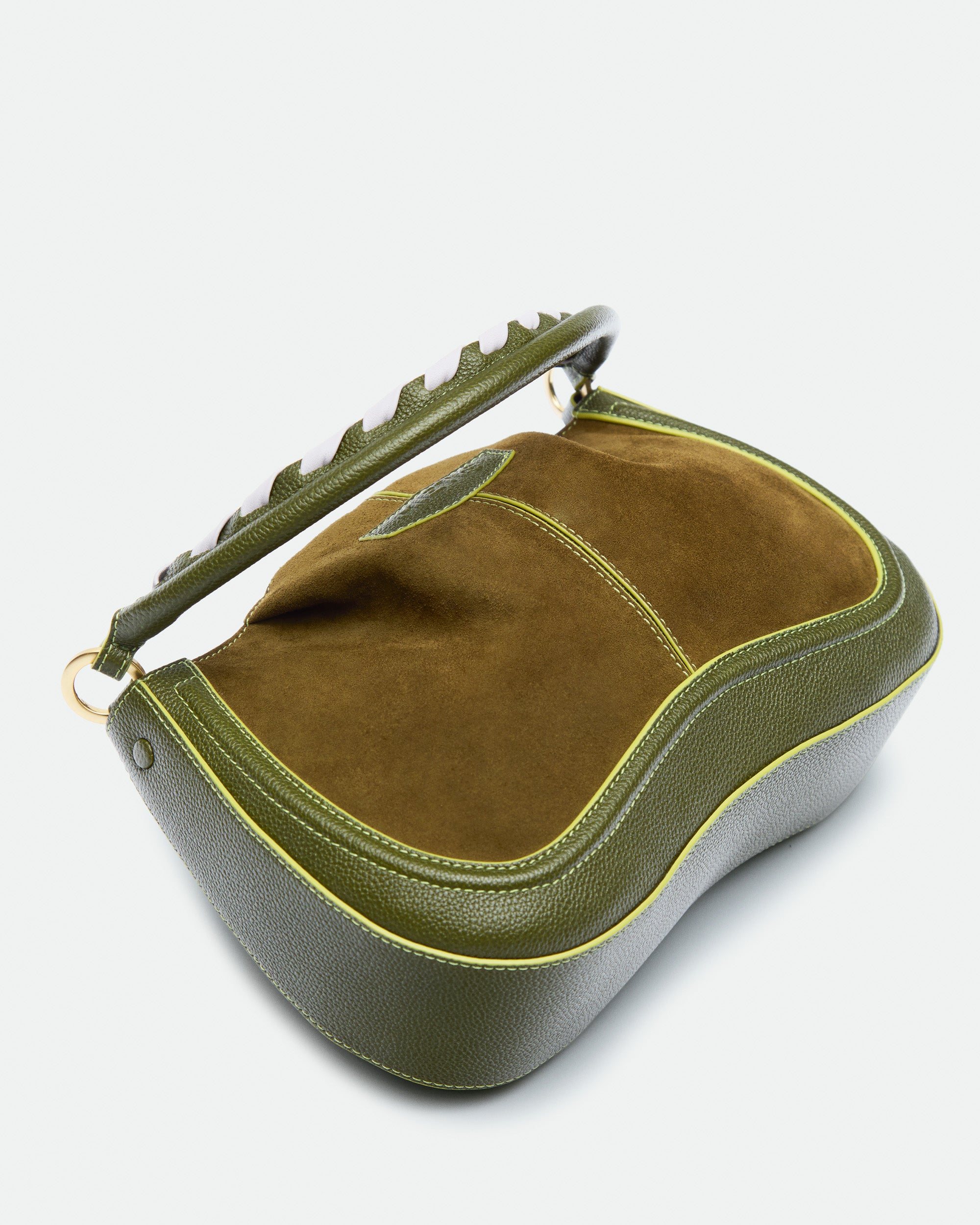 Maxito Cypress Green Suede leather bag – MIETIS ROOTED Fall.Winter 2026 – 02