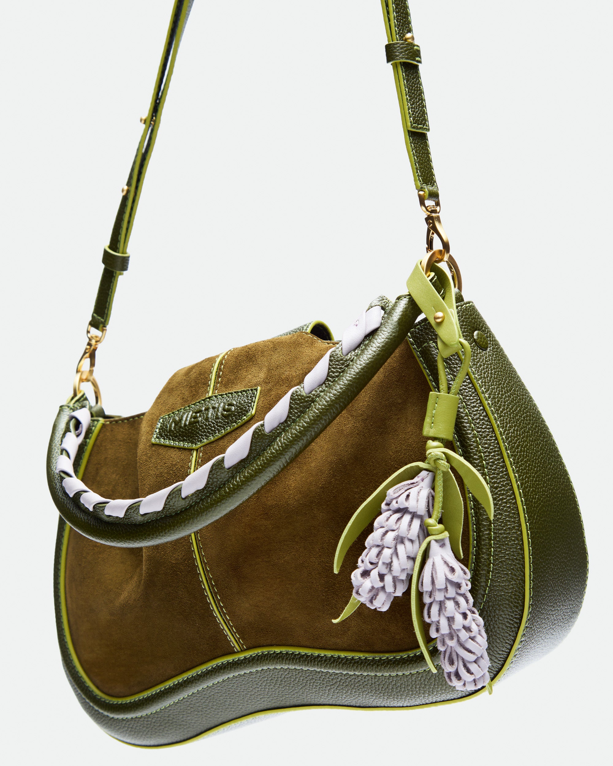 Maxito Cypress Green Suede leather bag – MIETIS ROOTED Fall.Winter 2026 – 04