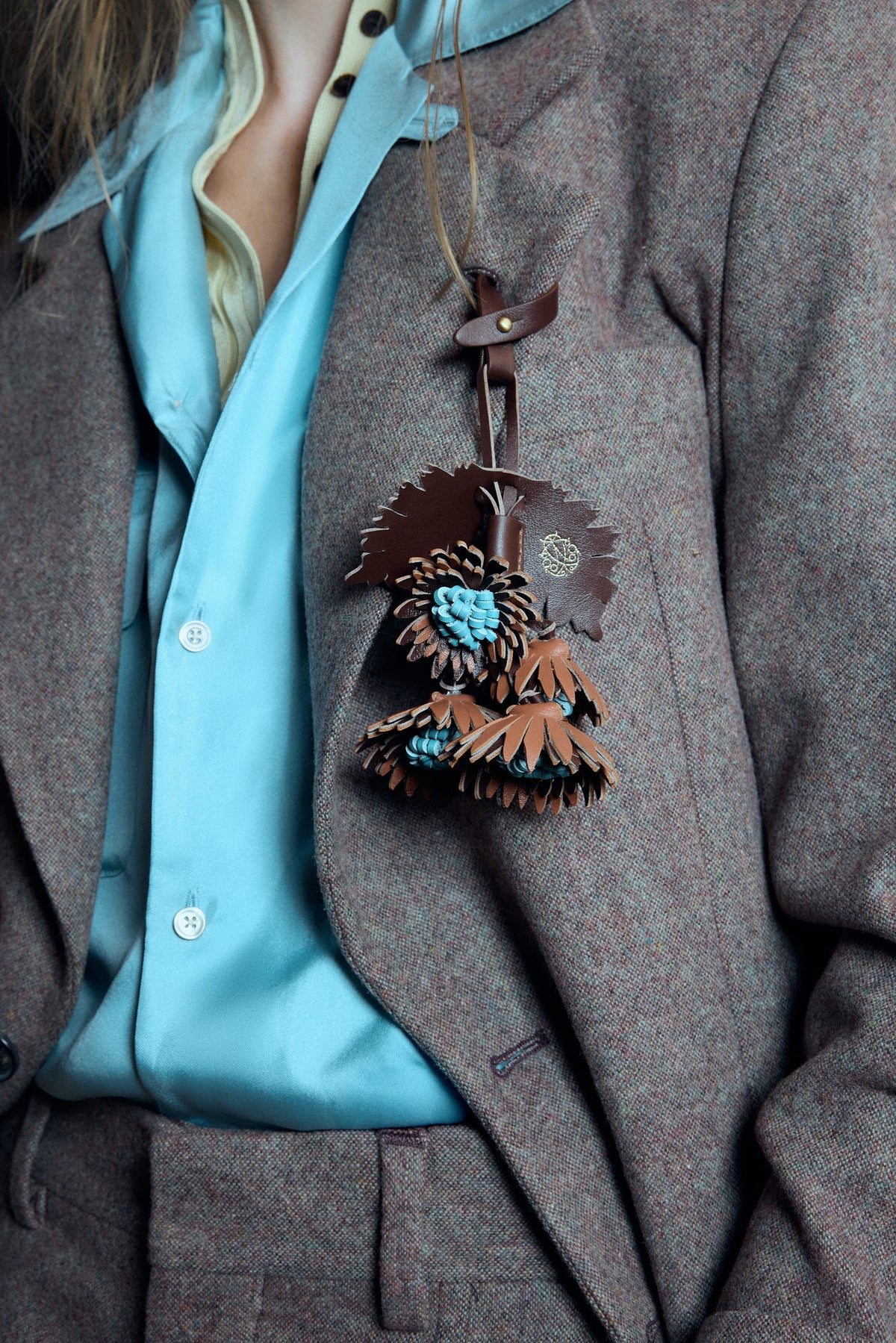 Max Mid Chocolate Suede bag – MIETIS ROOTED Fall.Winter 2026 campaign