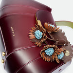 Tatito Cherry Lacquer Fumée leather bag – MIETIS ROOTED Fall.Winter 2026 – 02