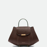 Tatito Zoe Chocolate grained leather bag – MIETIS ROOTED Fall.Winter 2026 – 01
