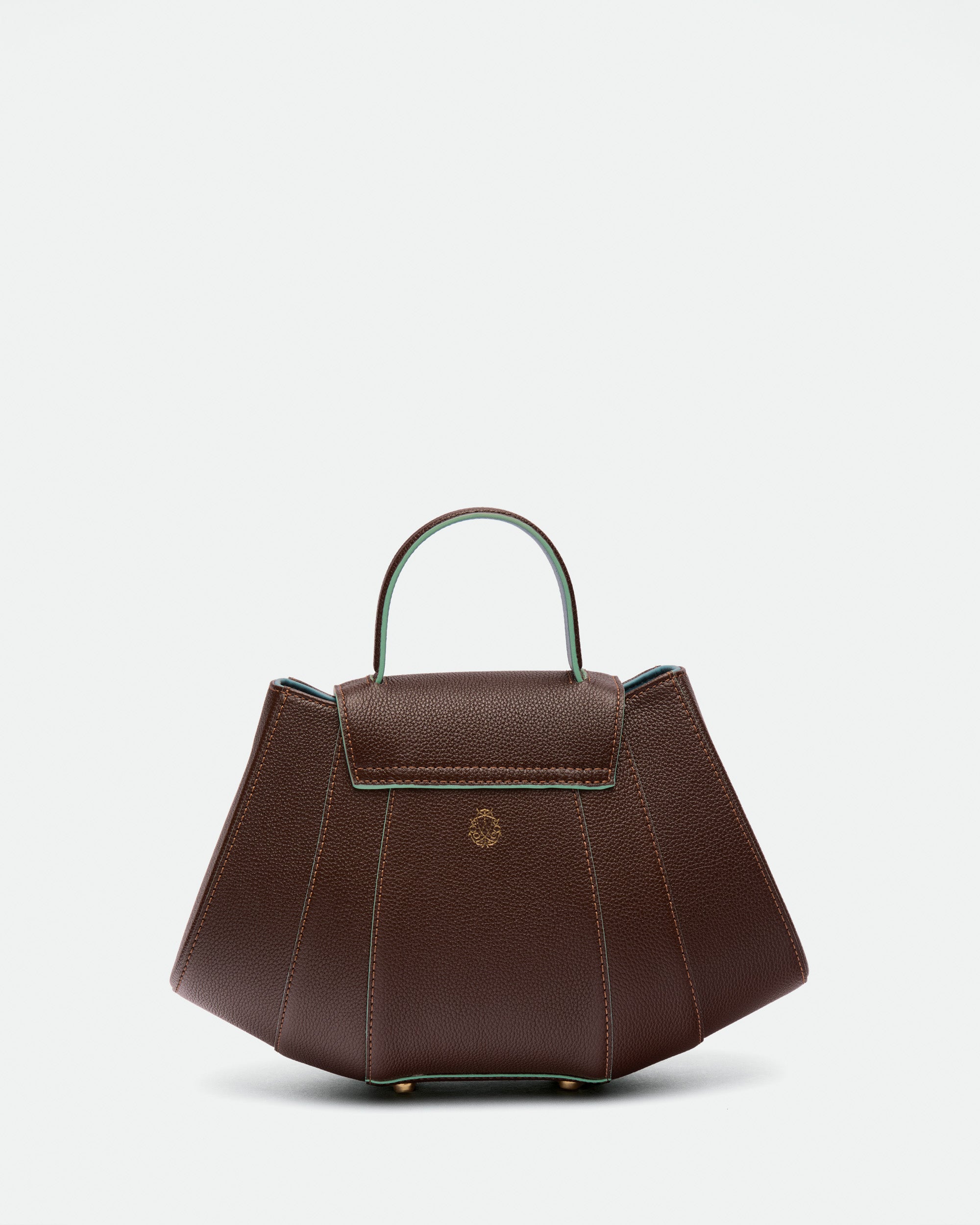 Tatito Zoe Chocolate grained leather bag – MIETIS ROOTED Fall.Winter 2026 – 02