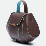 Tatito Zoe Chocolate grained leather bag – MIETIS ROOTED Fall.Winter 2026 – 03