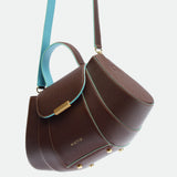 Tatito Zoe Chocolate grained leather bag – MIETIS ROOTED Fall.Winter 2026 – 04
