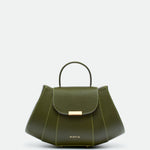Tatito Zoe Cypress Green grained leather bag – MIETIS ROOTED Fall.Winter 2026 – 01