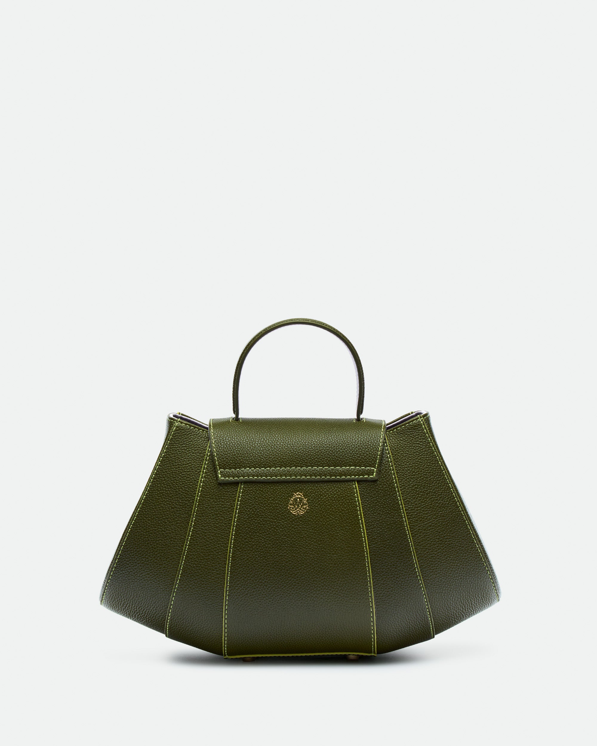 Tatito Zoe Cypress Green grained leather bag – MIETIS ROOTED Fall.Winter 2026 – 02