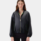 Oversized Bomber Jacket Black