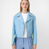 Biker Jacket Blue Ciel