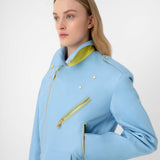 Biker Jacket Blue Ciel